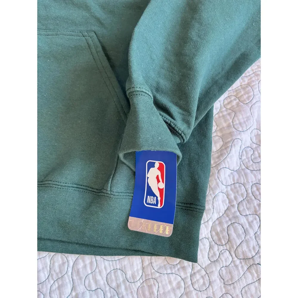 Milwaukee Bucks Basketball‎ Men's NBA Hoodie Sweatshirt Green Size Large